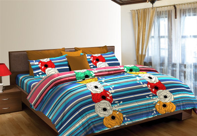 10% OFF on Stellar Home USA Cotton Printed Double Bedsheet 1 Bed Sheet, 2 Pillow Covers, Multi Colour 10% OFF on Stellar Home USA Cotton Printed Double Bedsheet 1 Bed Sheet, 2 Pillow Covers, Multi Colour