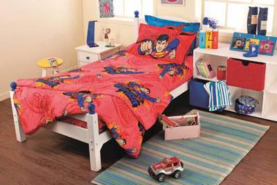 Portico New York Cotton Printed Single Bedsheet 1 Bed Sheet, 1 Pillow Covers, Red