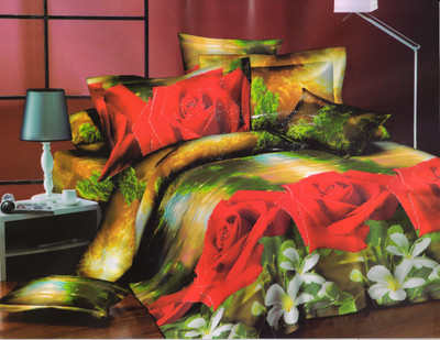 41% OFF on Skap Polycotton Floral Double Bedsheet