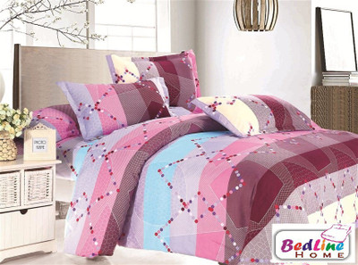 44% OFF on Bedline Home Satin Printed Double Bedsheet