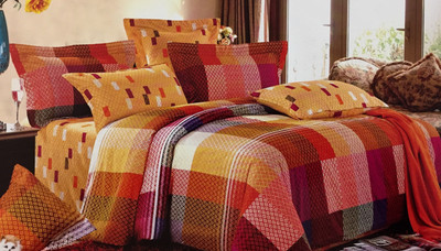 43% OFF on Fashion Pujari Cotton Printed Queen Bedsheet