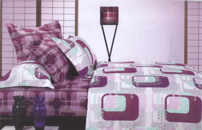 38% OFF on Gran Cotton Abstract Double Bedsheet