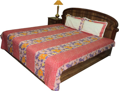 35% OFF on Amita Home Furnishing Cotton Printed Queen Bedsheet