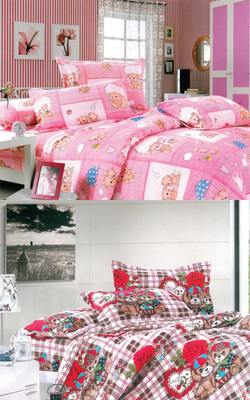 75% OFF on Fabhomes Polycotton Geometric Double Bedsheet