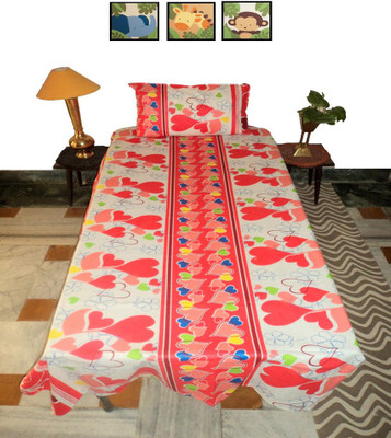61% OFF on Amita Home Furnishing Cotton Printed Single Bedsheet