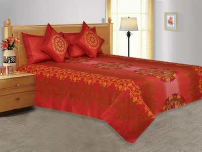 21% OFF on Salona Bichona Cotton Striped Double Bedsheet 1 Bedsheet, 2 Pillow Covers, Red 21% OFF on Salona Bichona Cotton Striped Double Bedsheet 1 Bedsheet, 2 Pillow Covers, Red