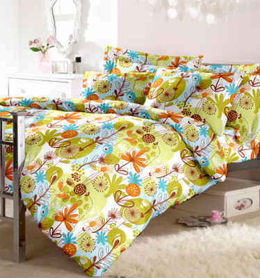 15% OFF on Raymond Cotton Printed Double Bedsheet