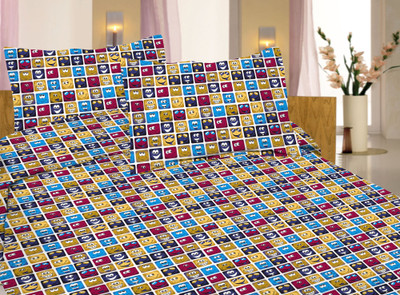 56% OFF on Lali Prints Cotton Printed Single Bedsheet 1 Bedsheet, Multicolor