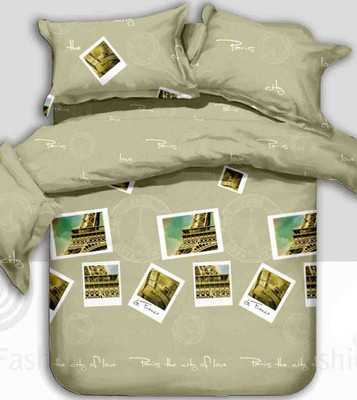 64% OFF on Silver Thread Polycotton King Bedsheet