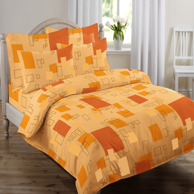 Swaas Cotton Printed Queen Bedsheet