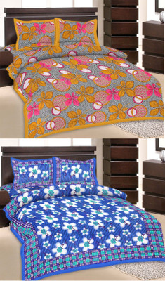 36% OFF on Rangasthali Cotton Printed Double Bedsheet