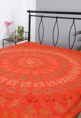 58% OFF on Rajrang Cotton Abstract Double Bedsheet 1 Bedsheet, Multicolor