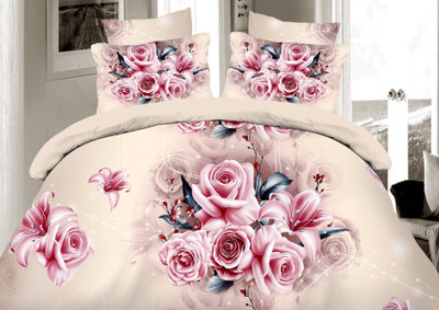 32% OFF on Boston Polycotton Floral Double Bedsheet