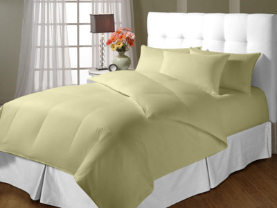 19% OFF on Blush Cotton Solid Double King Bedsheet