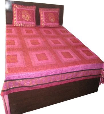 4% OFF on Charu Exports Cotton Printed Double Bedsheet