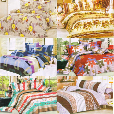 66% OFF on Z Decor Polycotton Printed Double Bedsheet