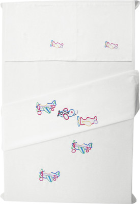 34% OFF on Baby Rap Cotton Embroidered Crib Bedsheet