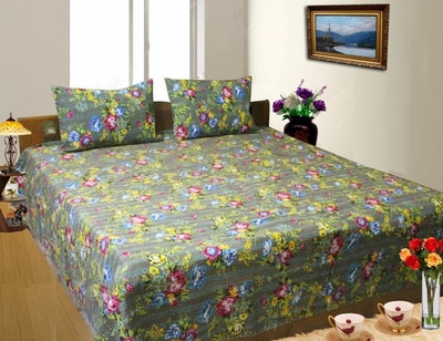 Dekor World Cotton Floral Double Bedsheet Dekor World Cotton Floral Double Bedsheet