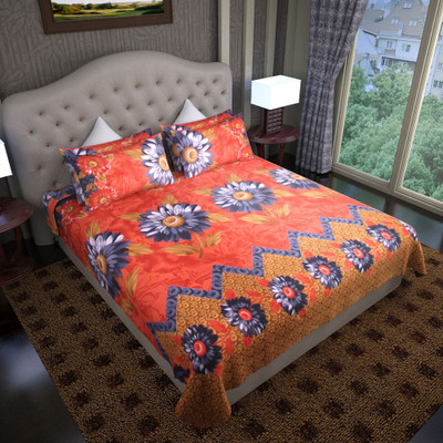 67% OFF on Graffiti Home Cotton Printed Double Bedsheet