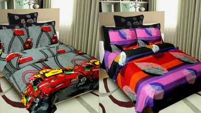 50% OFF on Shopgrab Cotton Printed Double Bedsheet