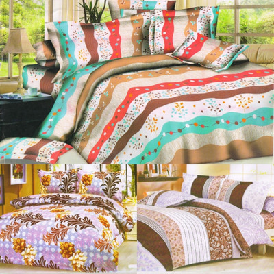63% OFF on Z Decor Polycotton Printed Double Bedsheet