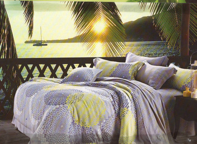 63% OFF on Wrap Cotton Floral Double Bedsheet