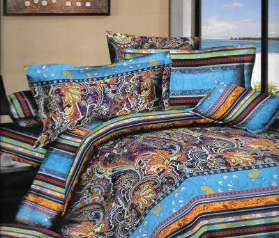 61% OFF on Fabloom Polycotton Printed Double Bedsheet