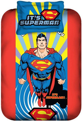 Portico New York Cotton Abstract Single Bedsheet 1 Bedsheet, 1 Pillow Cover, Multicolor