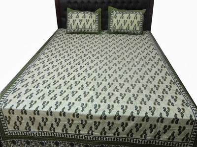 62% OFF on Bazarvilla Cotton Floral Double Bedsheet