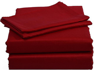 5% OFF on LNT Cotton Solid Single Bedsheet