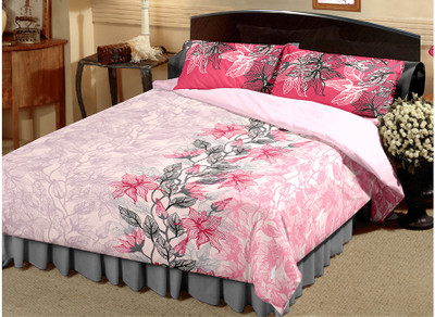 50% OFF on Raymond Cotton Printed Double Bedsheet