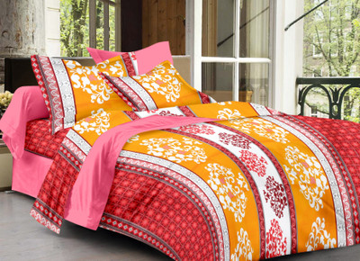 70% OFF on Ahmedabad Cotton Cotton Geometric Double Bedsheet 1 Bedsheet, 2 Pillow Covers, Multicolor 70% OFF on Ahmedabad Cotton Cotton Geometric Double Bedsheet 1 Bedsheet, 2 Pillow Covers, Multicolor