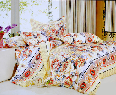 45% OFF on Valtellina Polyester Floral Double Bedsheet