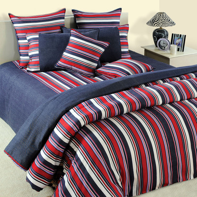 21% OFF on Swayam Cotton Striped Double Bedsheet 21% OFF on Swayam Cotton Striped Double Bedsheet