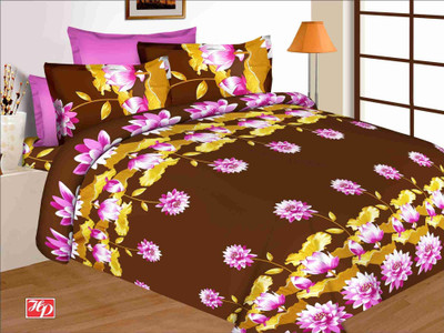 32% OFF on Buy Clues Cotton Floral Double Bedsheet