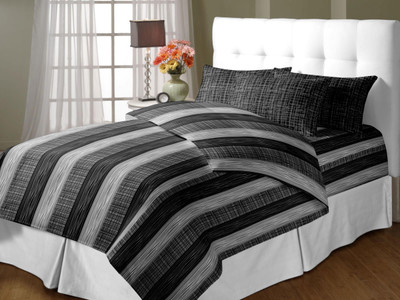 9% OFF on Blush Cotton Printed Double Bedsheet