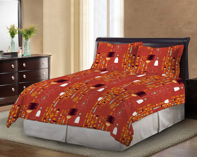Bombay Dyeing Polycotton Printed Double Bedsheet