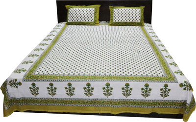 57% OFF on Shopping Rajasthan Cotton Floral Double Bedsheet