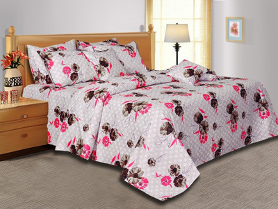 40% OFF on Salona Bichona Cotton Floral Single Bedsheet 1 Bedsheet, 1 Pillow Cover, Multicolor