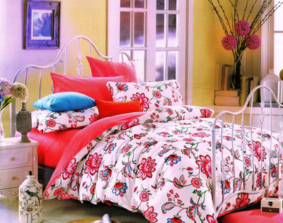 70% OFF on Rose Petal Cotton Floral Single Bedsheet
