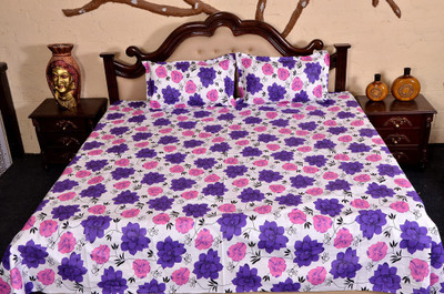 56% OFF on Urban Style Cotton Printed Double Bedsheet 1 Double Bedsheet, 2 Pillow Cover, Multicolor