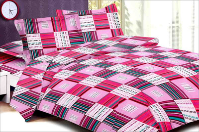41% OFF on Urban Style Cotton Checkered Double Bedsheet 1 Bedsheet, Multicolor