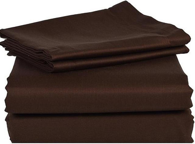 5% OFF on LNT Cotton Solid Single Bedsheet