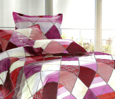 53% OFF on Reliable Polycotton Checkered Double Bedsheet