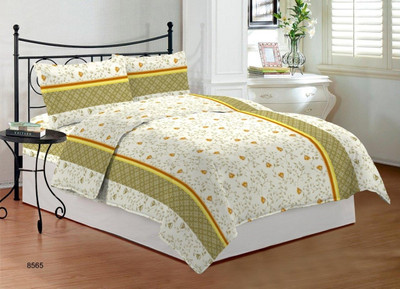 13% OFF on Bombay Dyeing Cotton Double Bedsheet Bedsheet, Multicolor