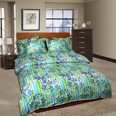 By Adab Cotton Floral King Bedsheet