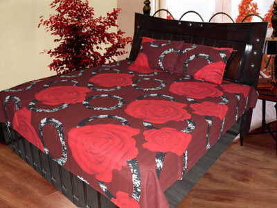 44% OFF on Fabbig Cotton Floral Single Bedsheet