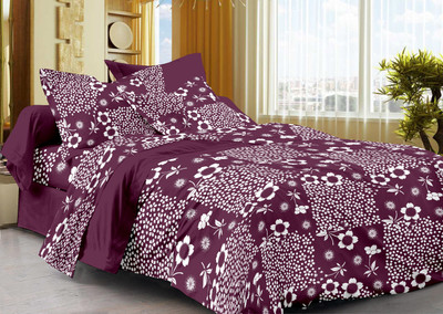 50% OFF on La Fleur Cotton Floral Double Bedsheet 1 Bedsheet, 2 Pillow covers, Purple 50% OFF on La Fleur Cotton Floral Double Bedsheet 1 Bedsheet, 2 Pillow covers, Purple
