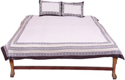 55% OFF on Chhipaprints Cotton Floral Double King Bedsheet