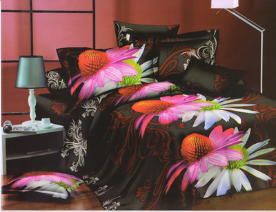 41% OFF on Skap Polycotton Floral Double Bedsheet